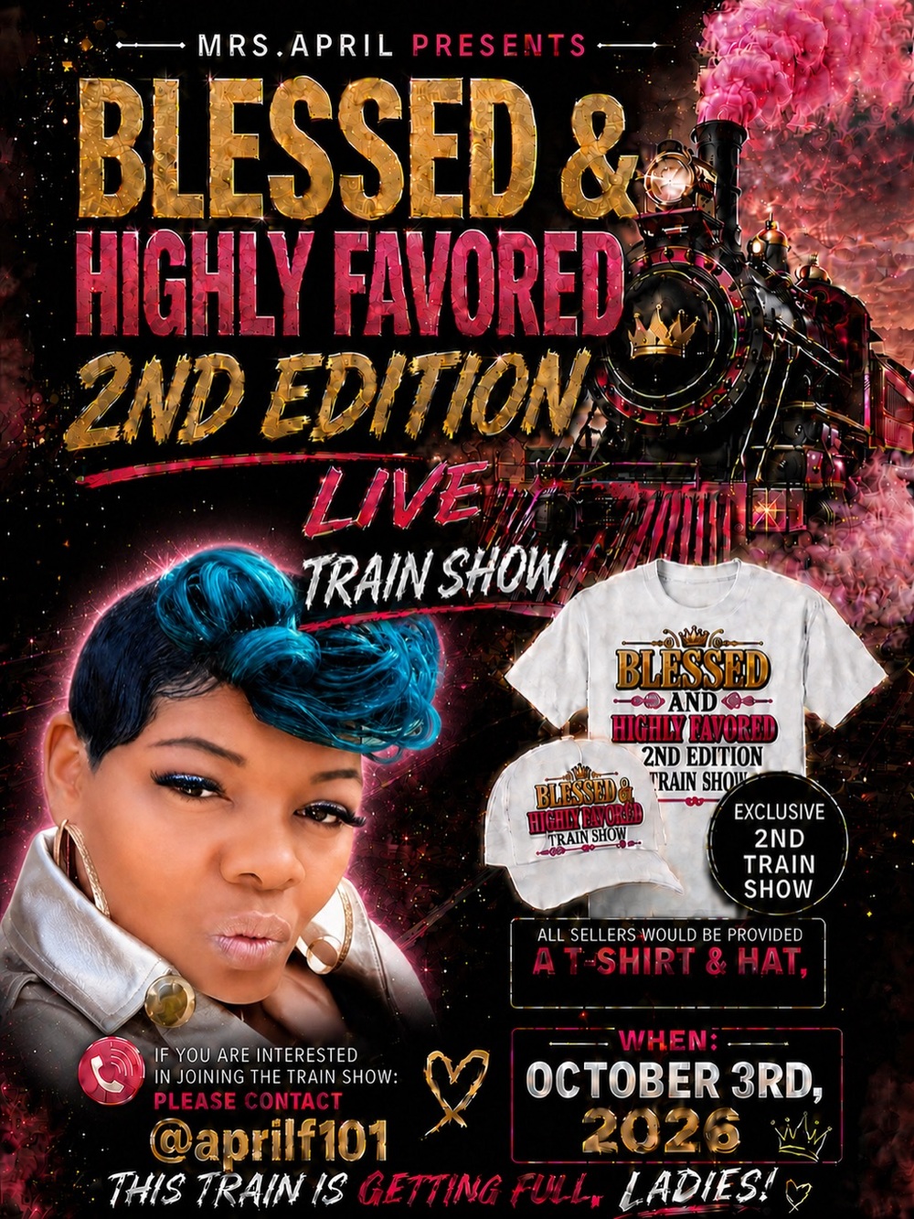 Blessed & Highly Favored 2nd Edition Kids White Graphic T-Shirt